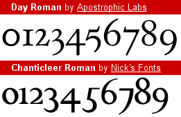 Exemples de font